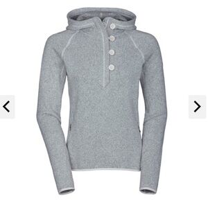 WOMENS THE NORTH FACE A7XU CRESCENT SUNSET GRAY HOODIE SIZE M